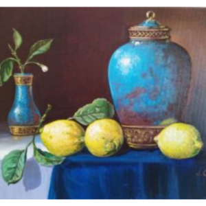 Nikolay Gorovoy (1953) – Still life with lemons